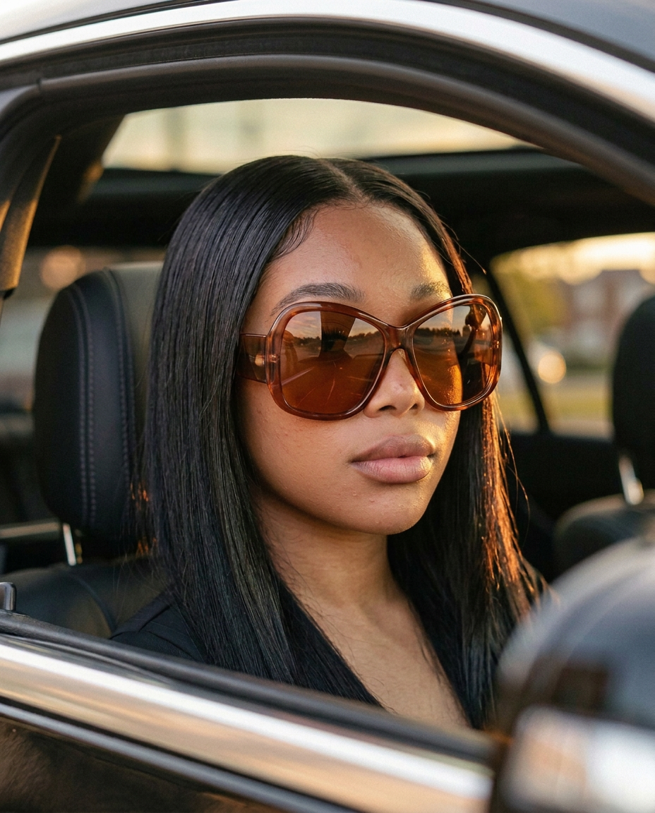 Woman wearing A Better Èra sunglasses